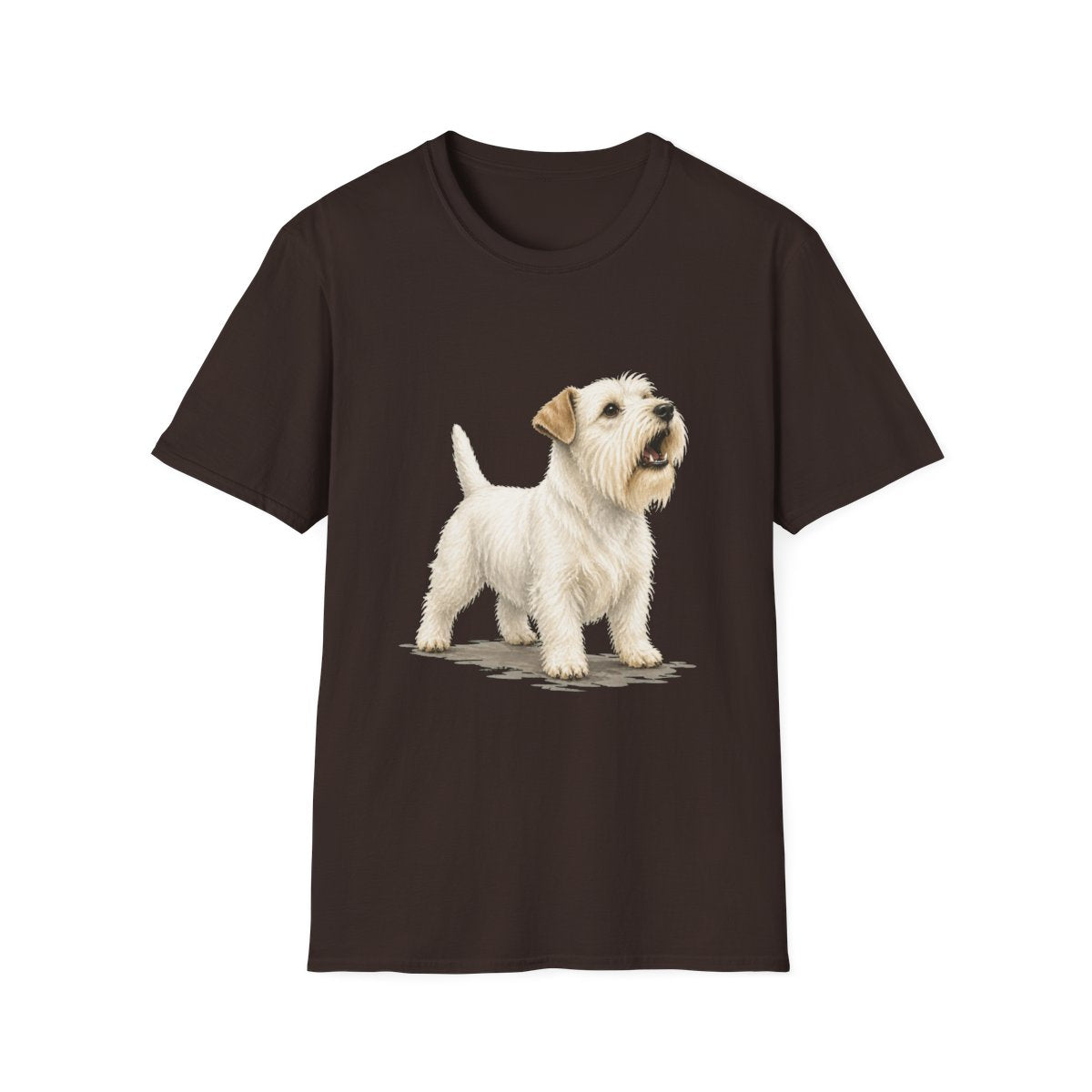 Sealyham Terrier Head Of Security Tee - Dark Chocolate