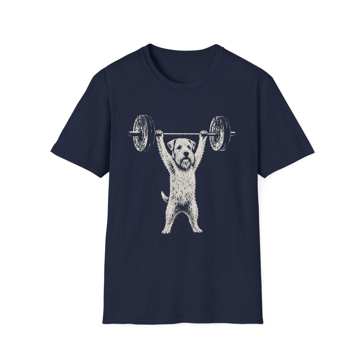 Sealyham Terrier Powerlifting Tee - Navy