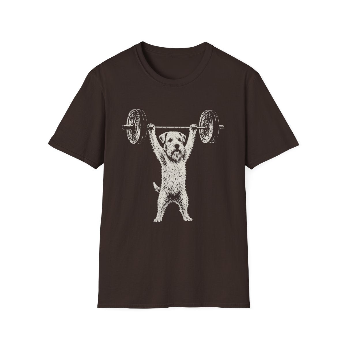 Sealyham Terrier Powerlifting Tee - Dark Chocolate