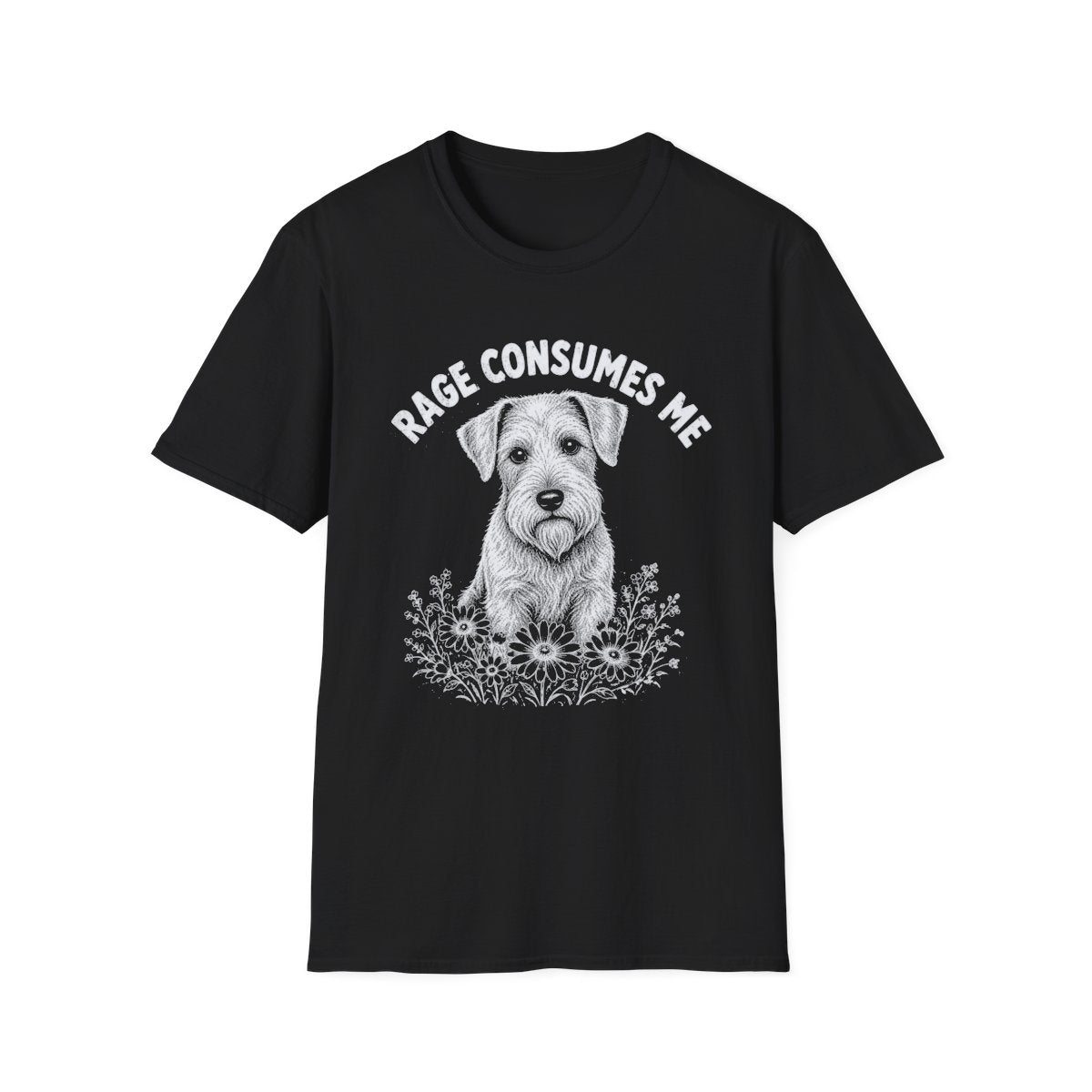 Sealyham Terrier Rage Consumes Me Tee - Black