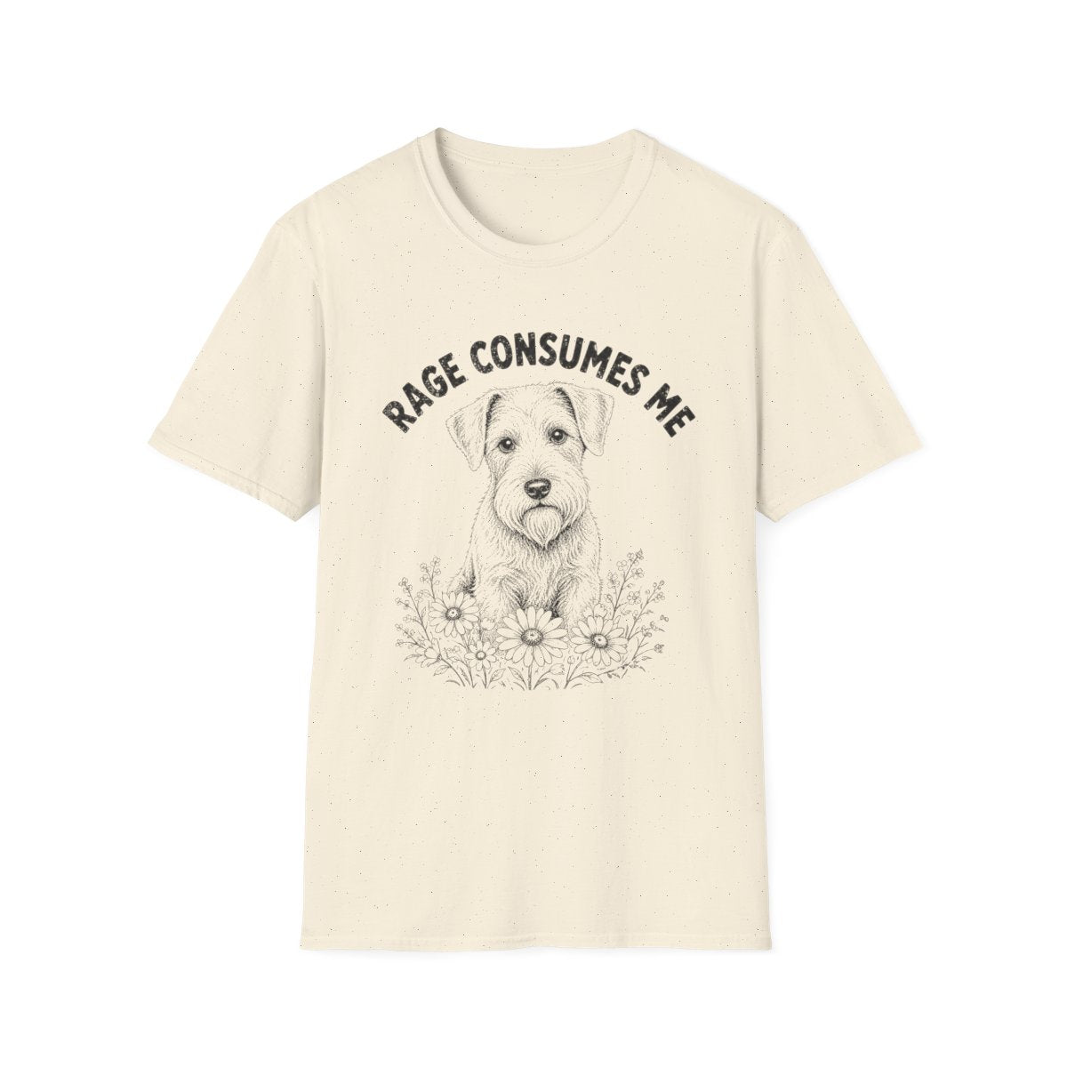 Sealyham Terrier Rage Consumes Me Tee - Natural