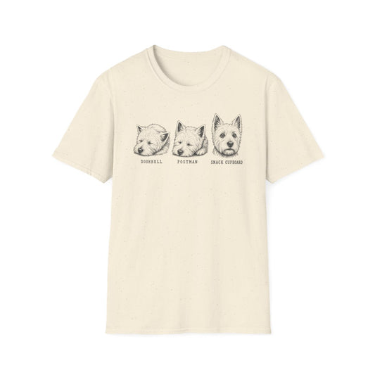 Selective Hearing Westie Tee - Natural