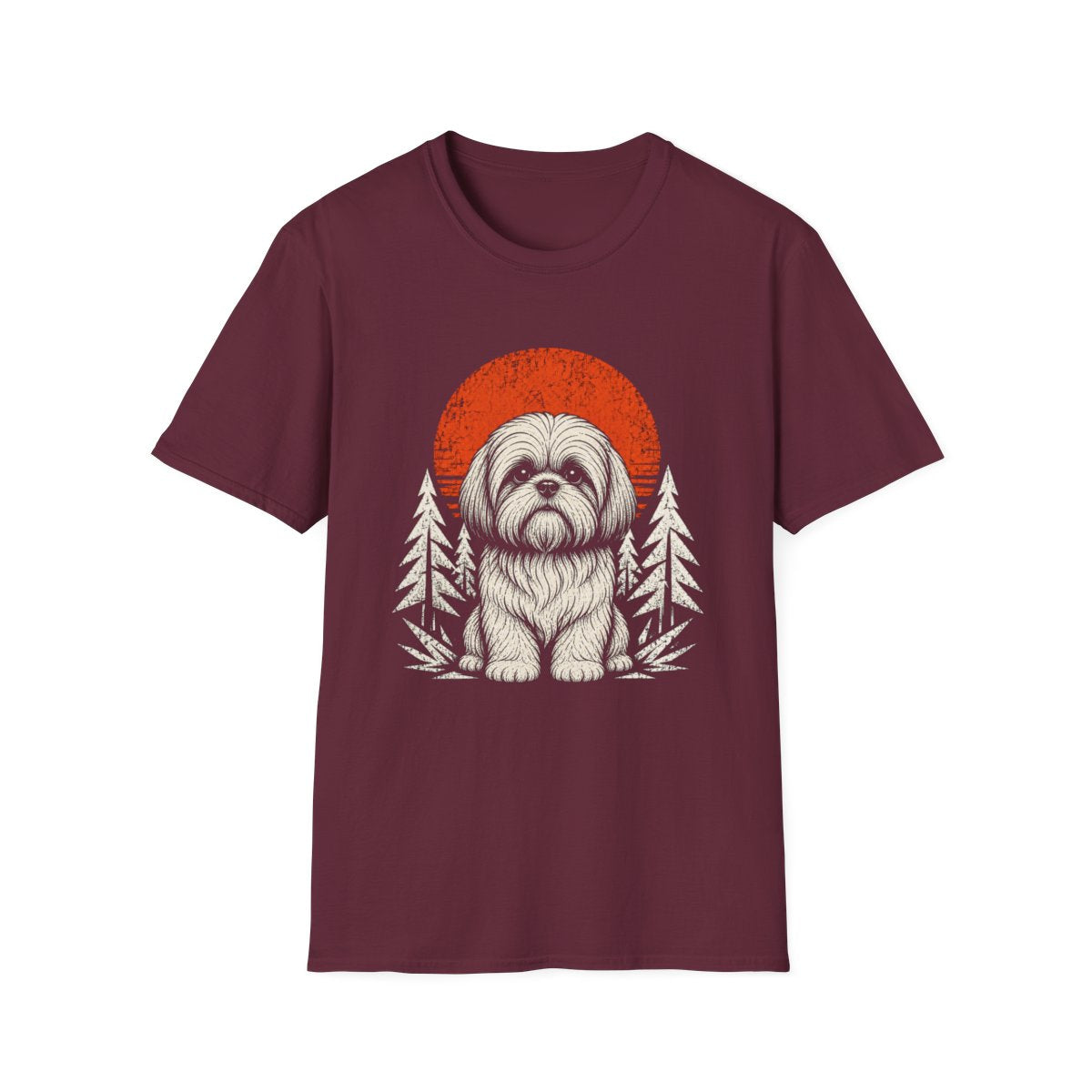 Shih Tzu Adventure Club Tee - Maroon
