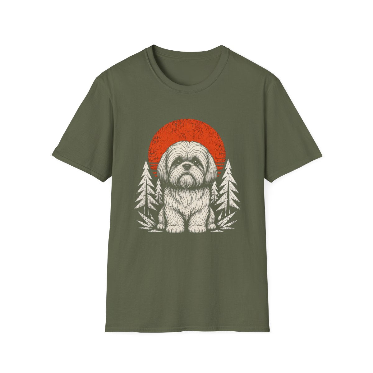 Shih Tzu Adventure Club Tee - Military Green