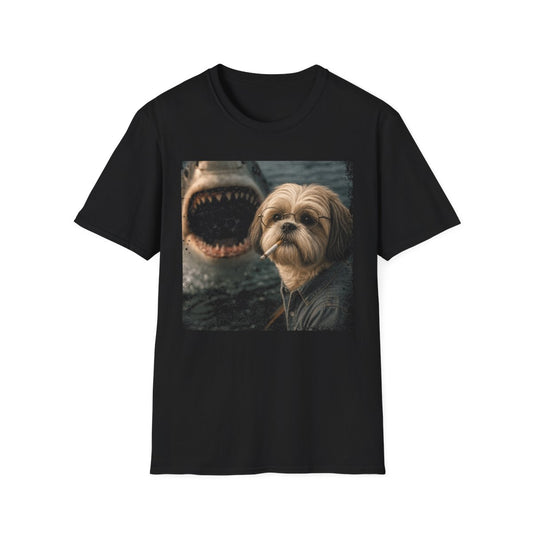 Shih Tzu and Shark Tee - Black