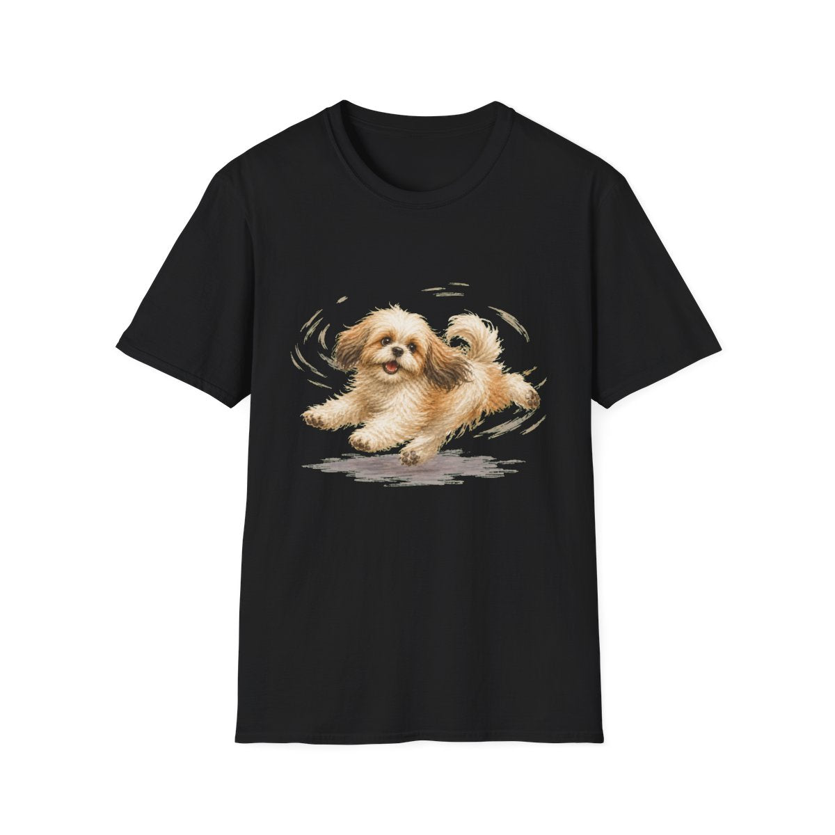 Shih Tzu Certified Zoomies Champion Tee - Black