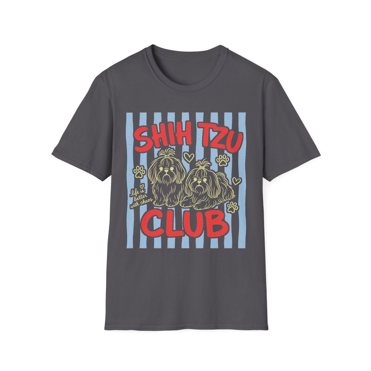 Shih Tzu Club Tee - Charcoal