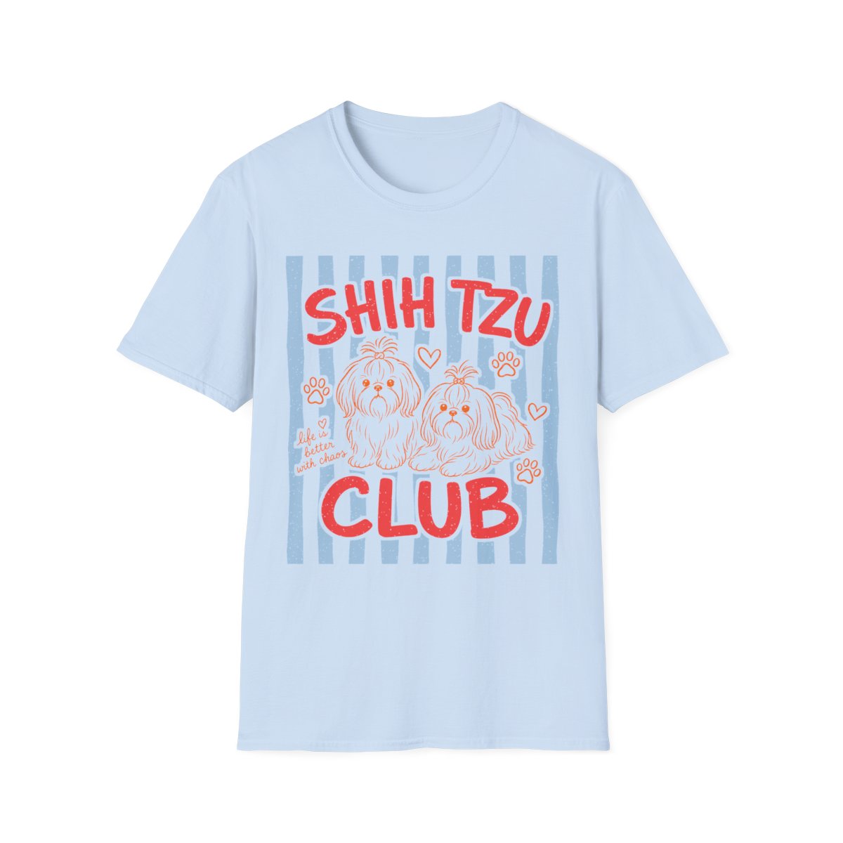 Shih Tzu Club Tee - Light Blue