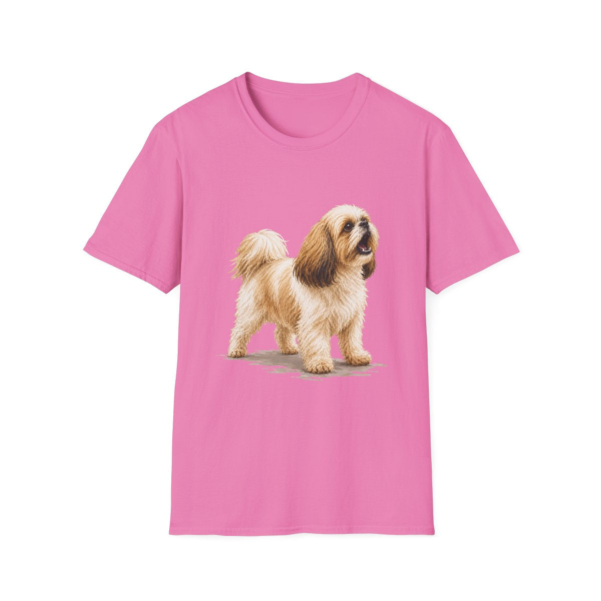 Shih Tzu Head Of Security Tee - Azalea