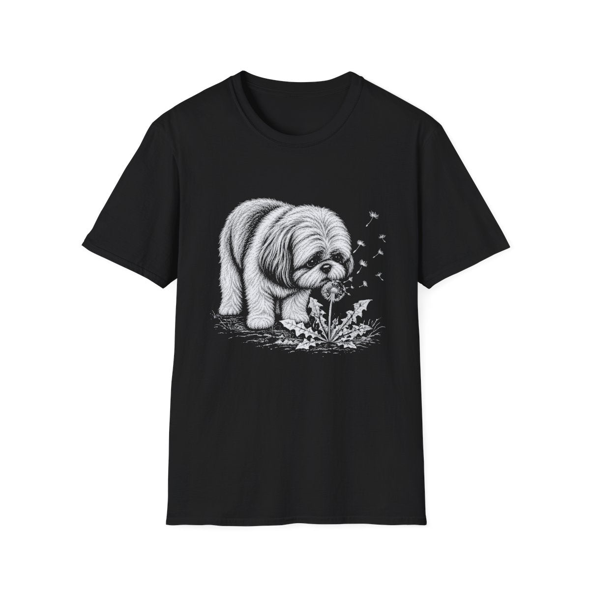 Shih Tzu Make A Wish Tee - Black