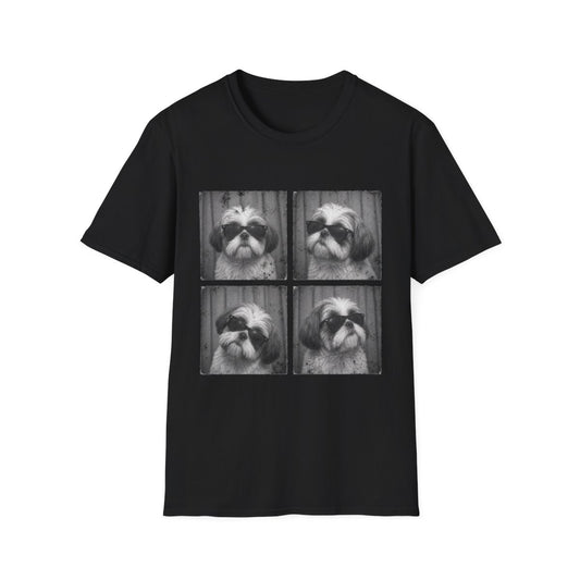 Shih Tzu Photo Booth Tee - Black