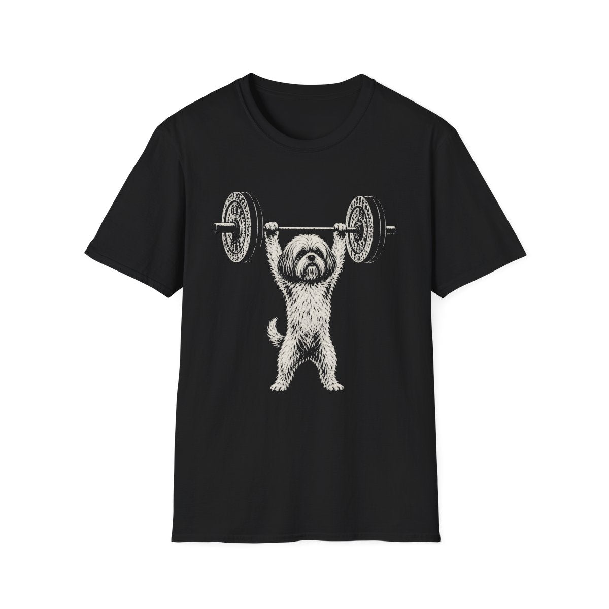 Shih Tzu Powerlifting Tee - Black