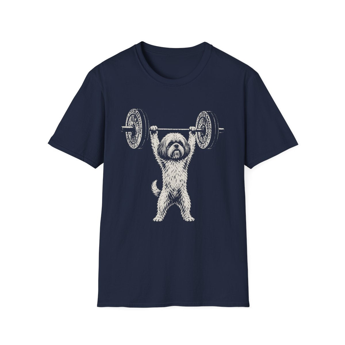 Shih Tzu Powerlifting Tee - Navy