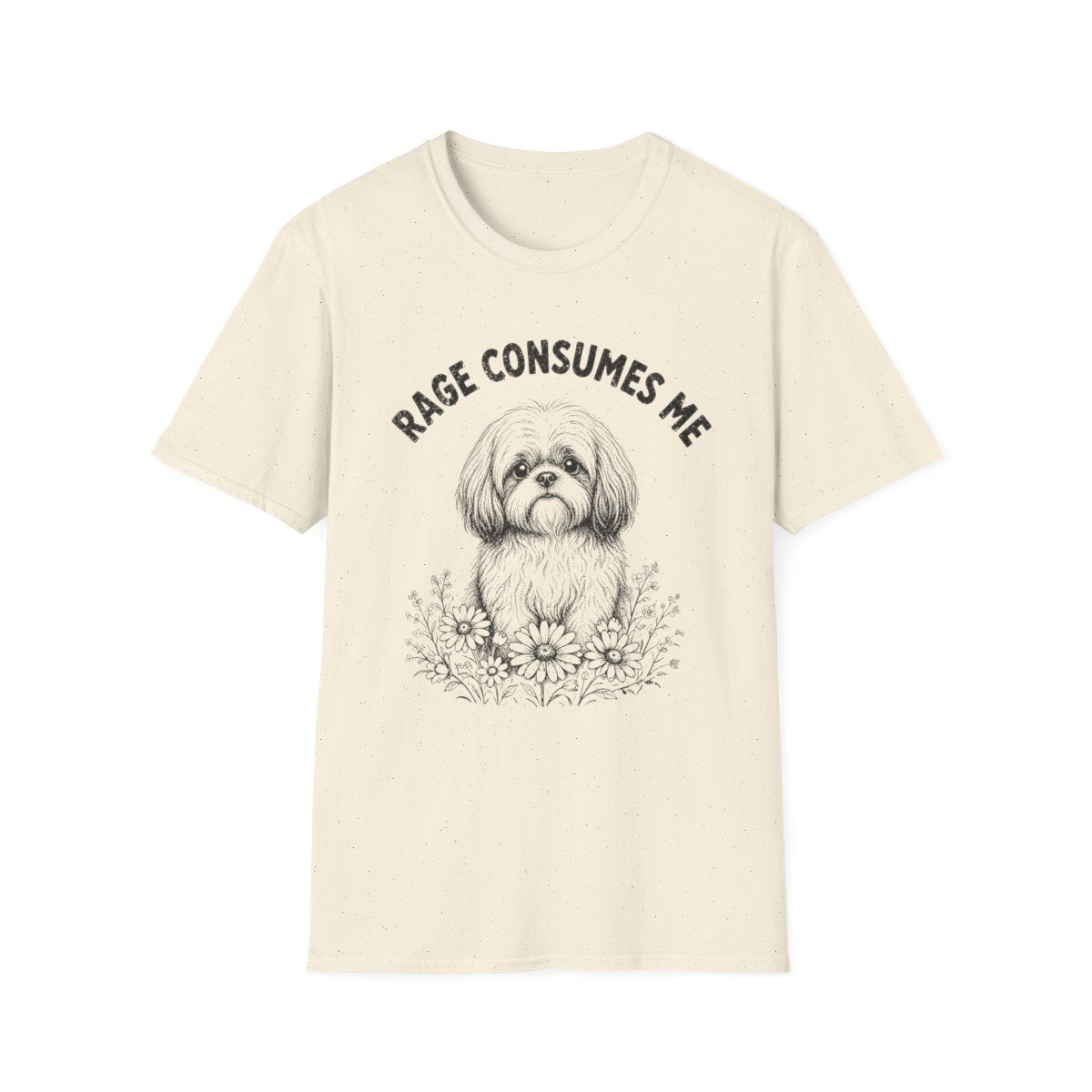 Shih Tzu Rage Consumes Me Tee - Natural