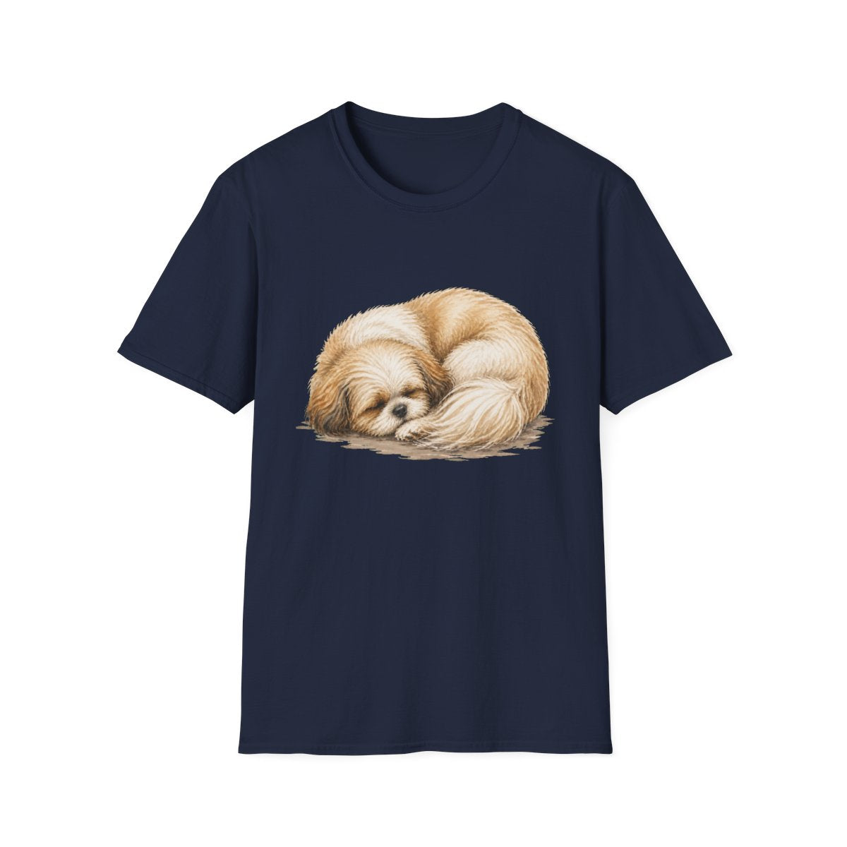 Shih Tzu Rest At Last Tee - Navy