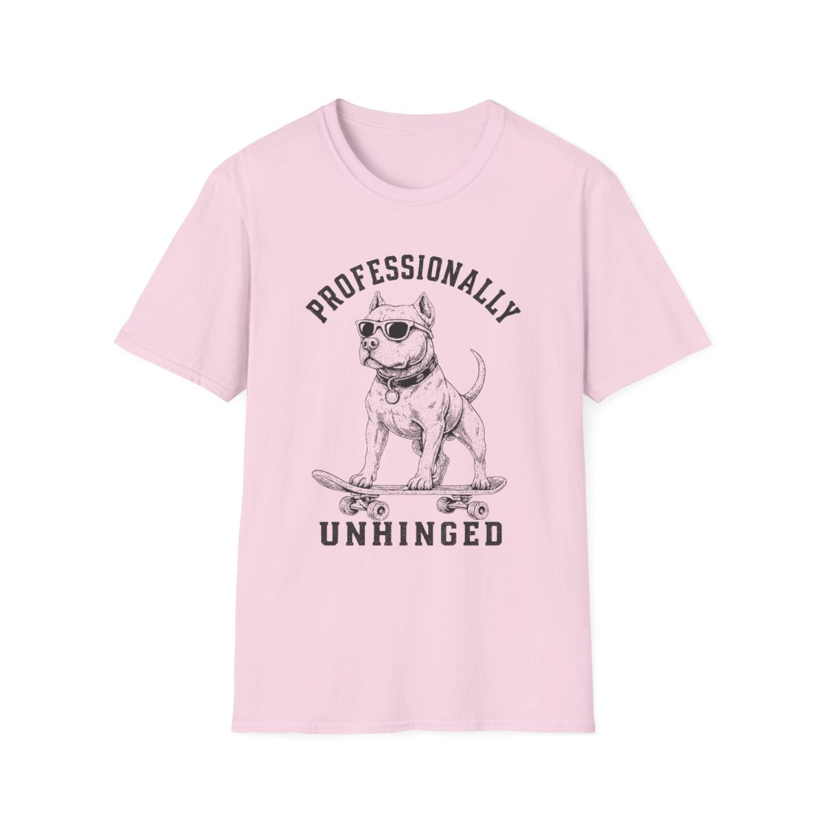 Skateboard American Pit Bull Terrier Tee - Light Pink