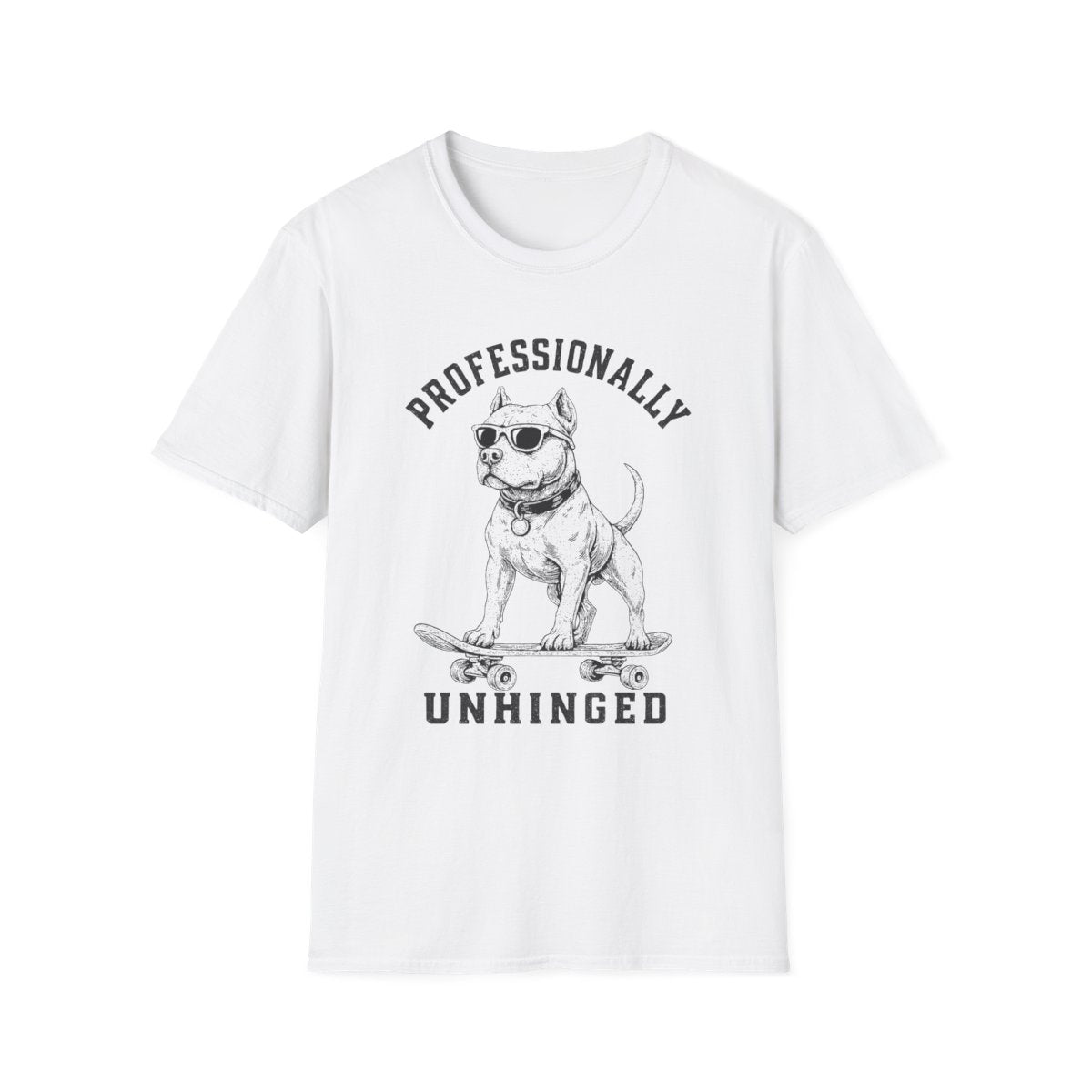 Skateboard American Pit Bull Terrier Tee - White