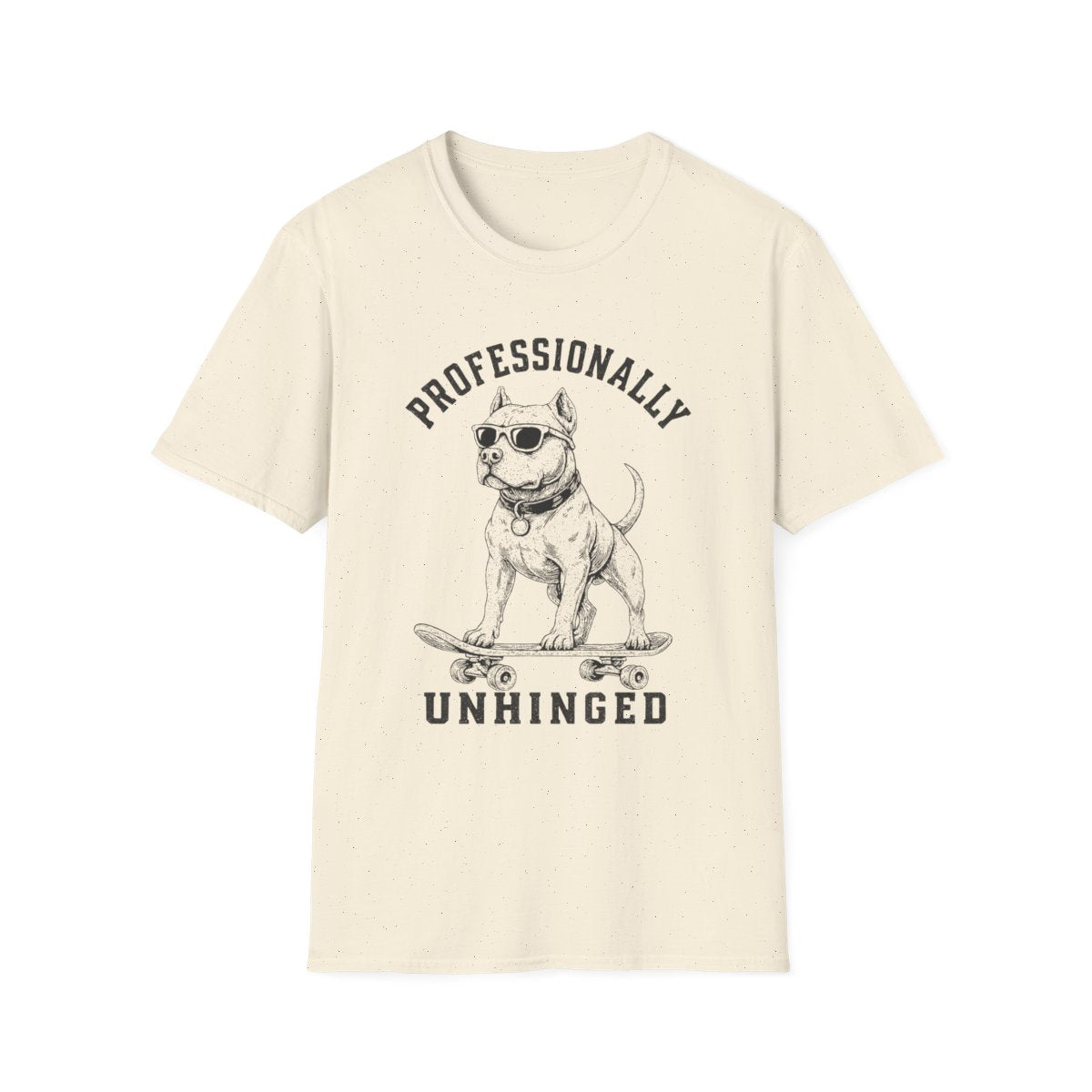 Skateboard American Pit Bull Terrier Tee - Natural