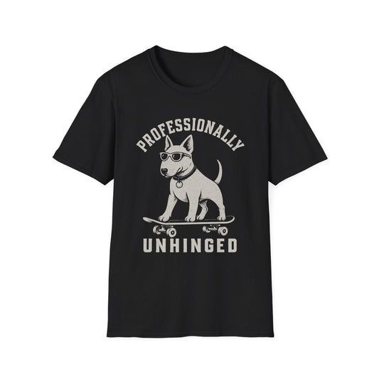 Skateboard Bull Terrier Tee - Black