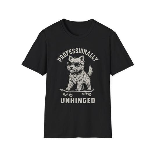 Skateboard Cairn Terrier Tee - Black