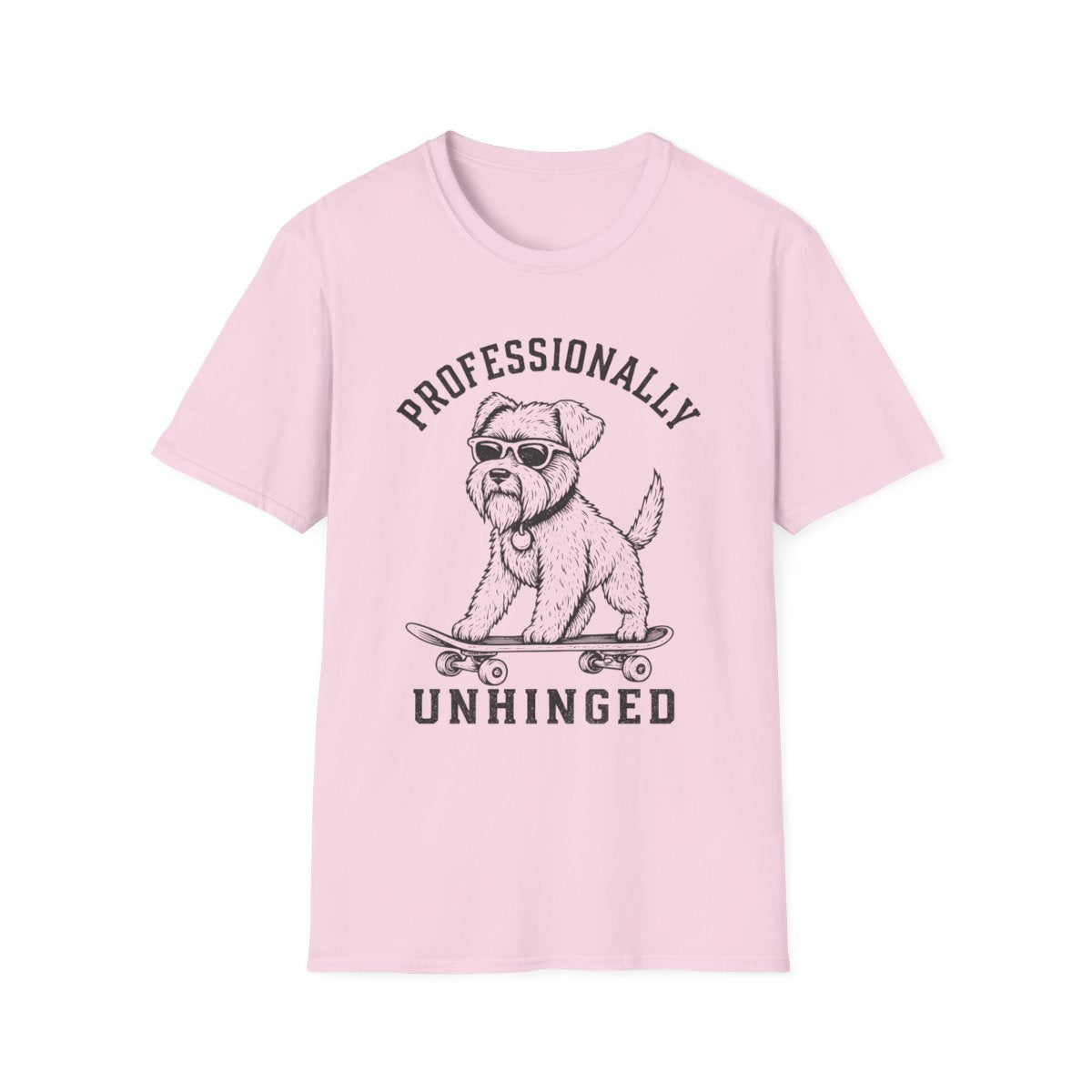 Skateboard Cesky Terrier Tee - Light Pink