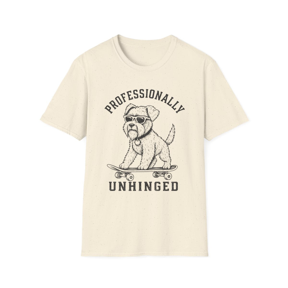 Skateboard Cesky Terrier Tee - Natural