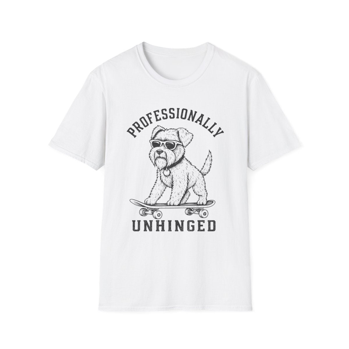 Skateboard Cesky Terrier Tee - White