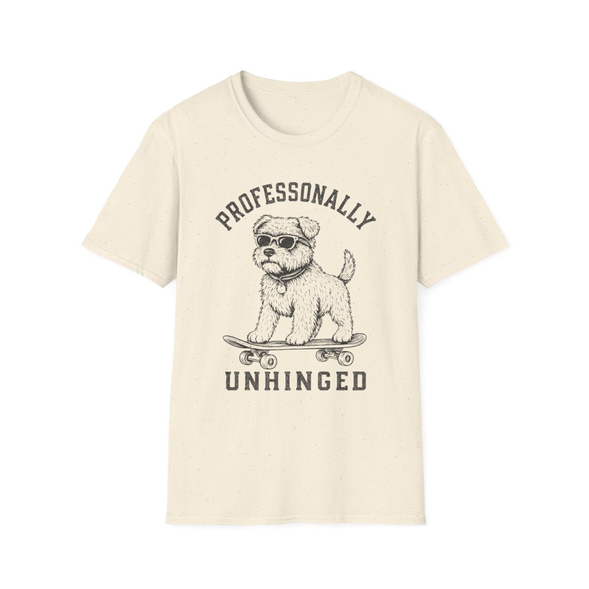 Skateboard Glen of Imaal Terrier Tee - Natural