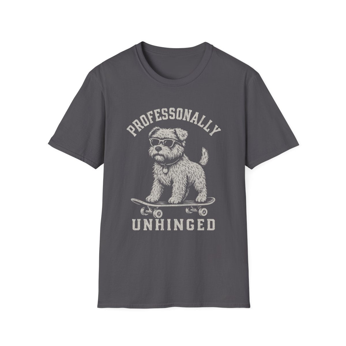 Skateboard Glen of Imaal Terrier Tee - Charcoal