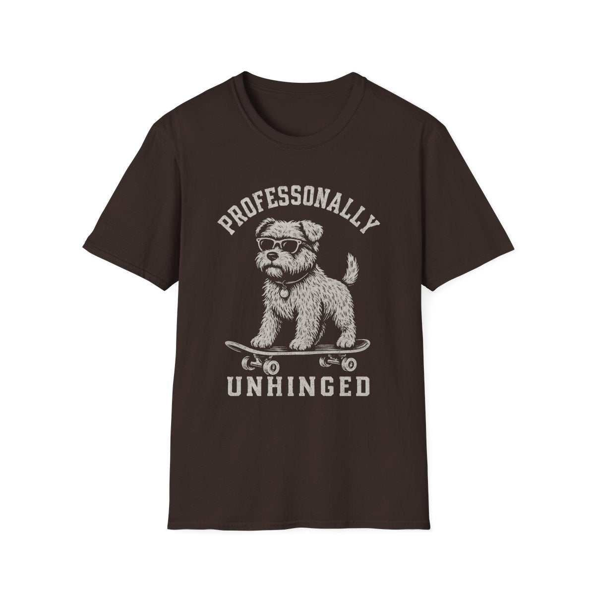 Skateboard Glen of Imaal Terrier Tee - Dark Chocolate