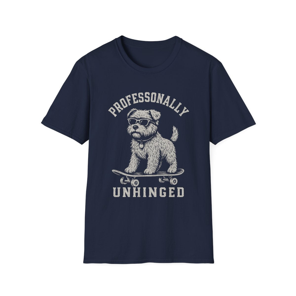 Skateboard Glen of Imaal Terrier Tee - Navy