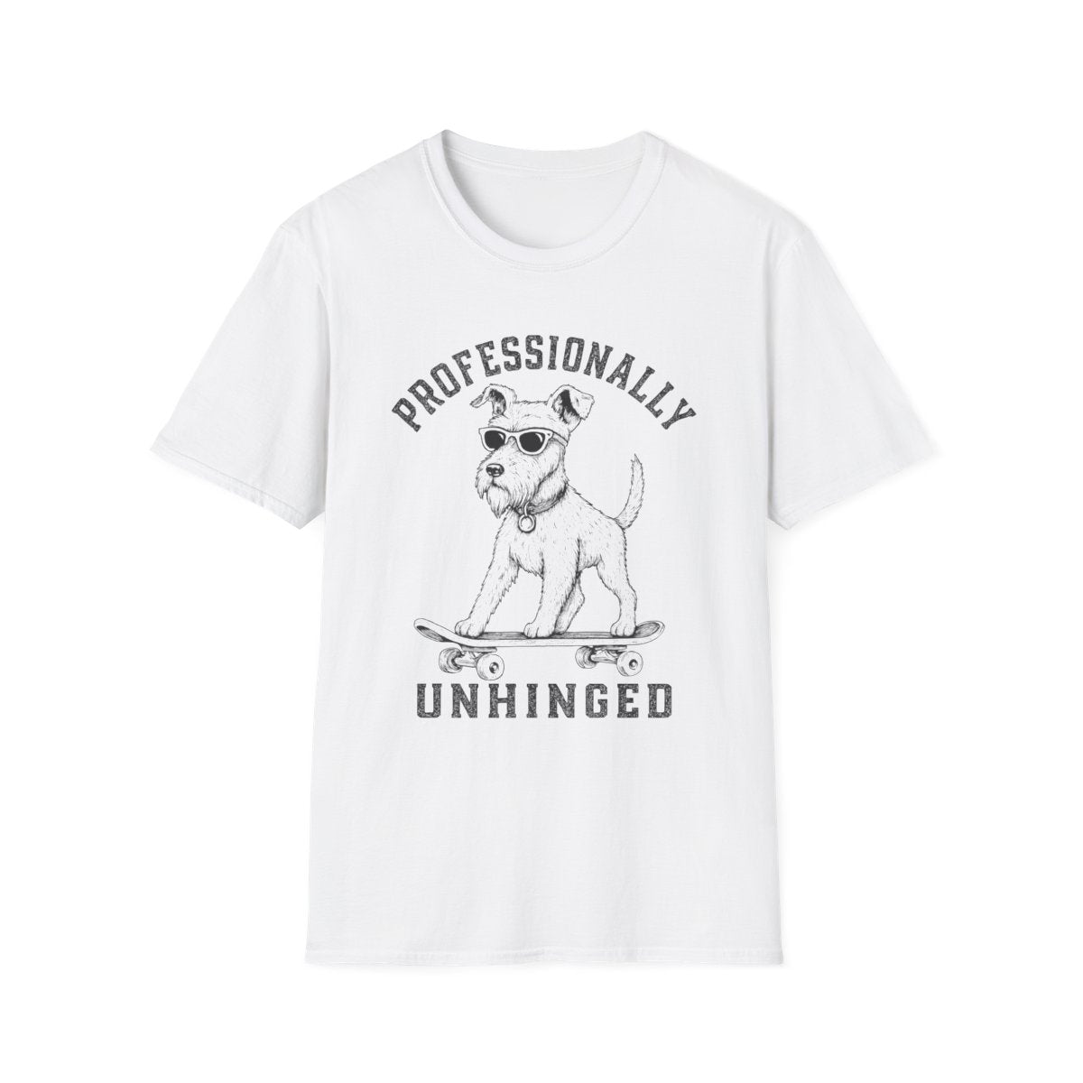 Skateboard Irish Terrier Tee - White