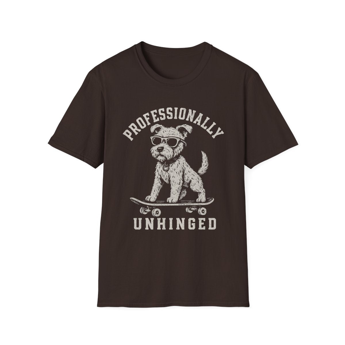 Skateboard Lakeland Terrier Tee - Dark Chocolate