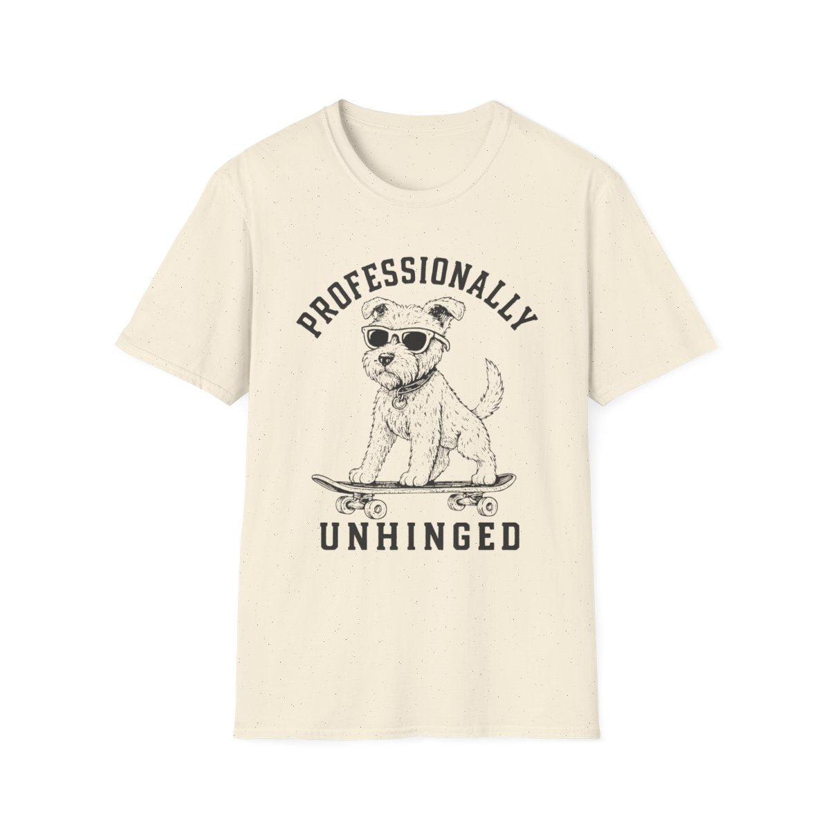 Skateboard Lakeland Terrier Tee - Natural