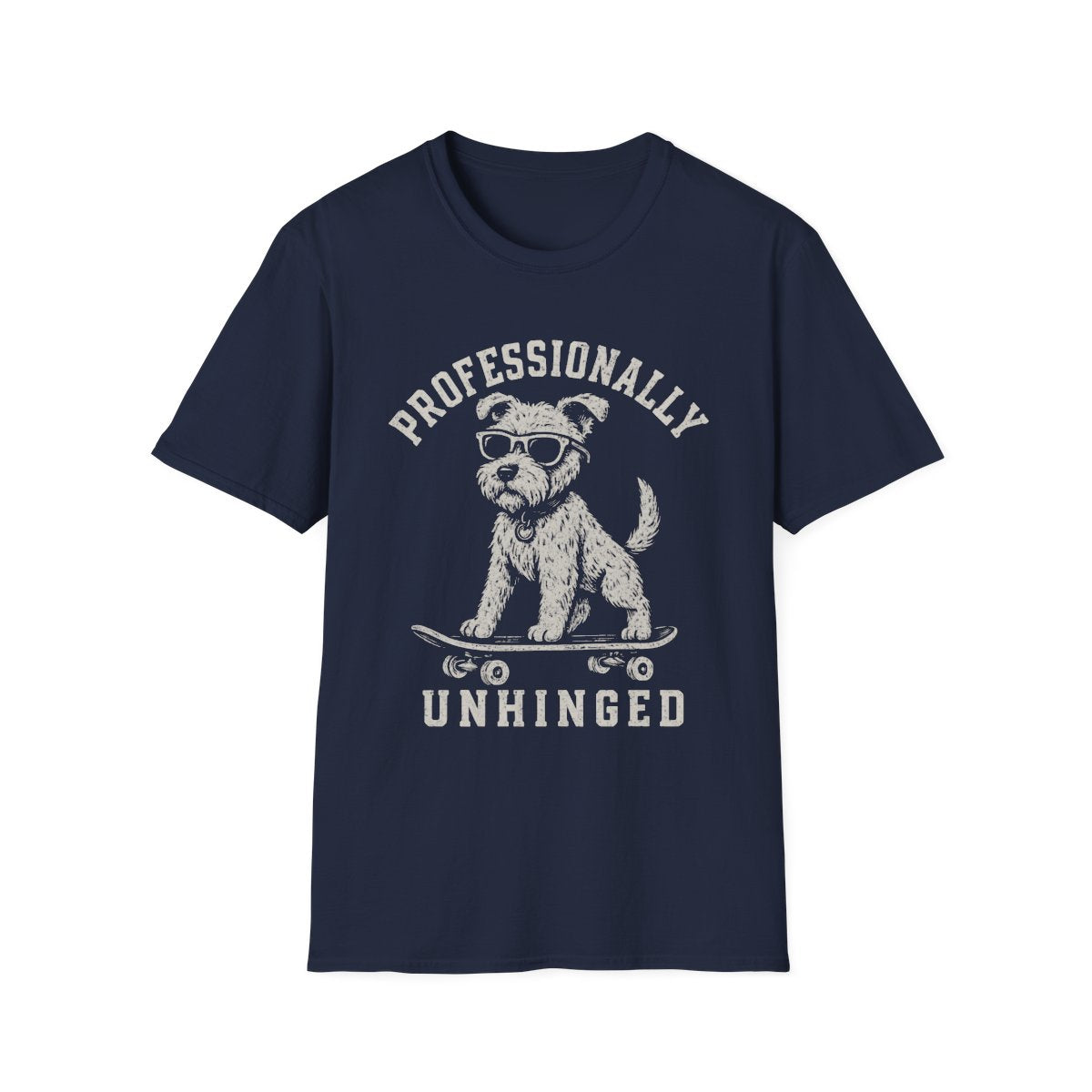 Skateboard Lakeland Terrier Tee - Navy