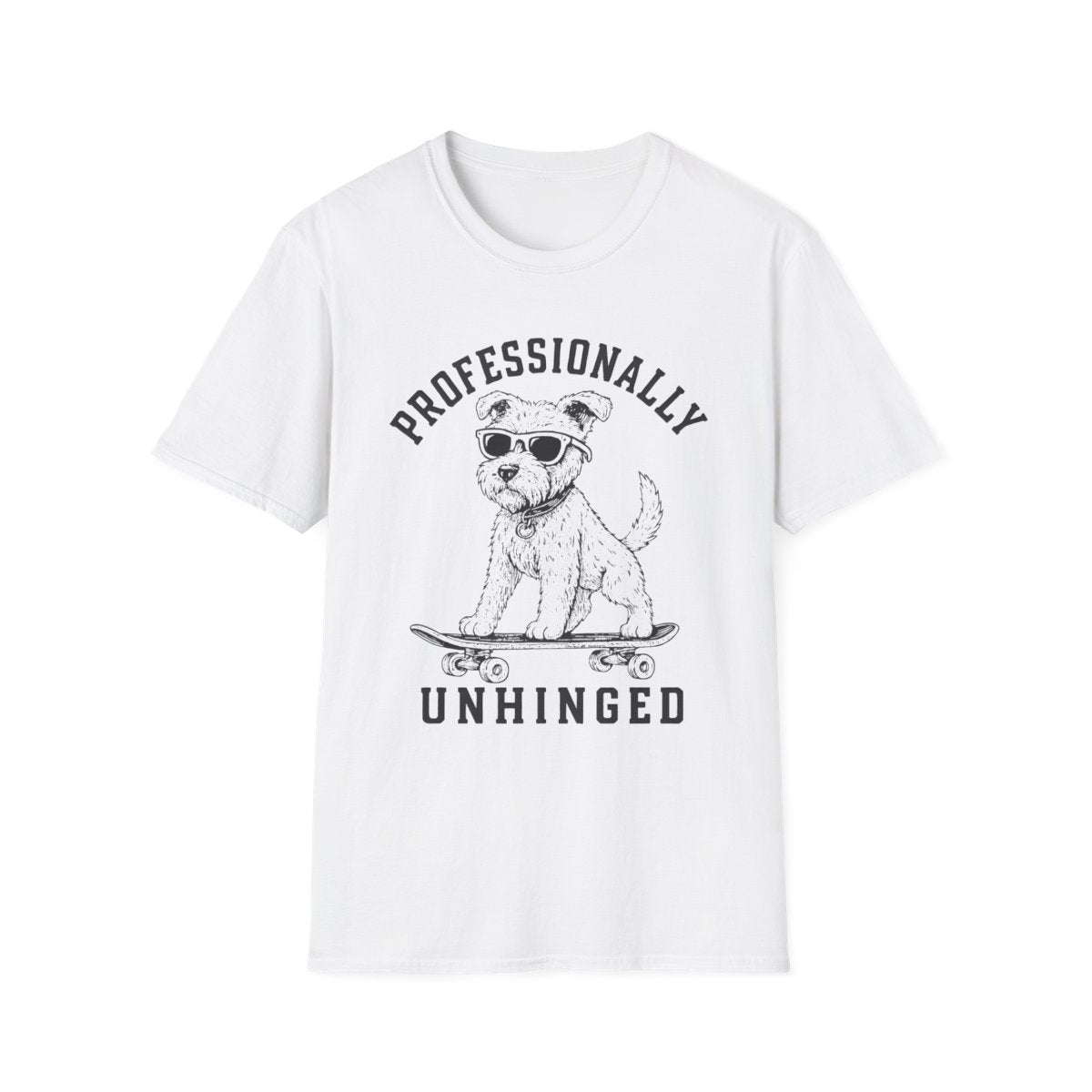 Skateboard Lakeland Terrier Tee - White
