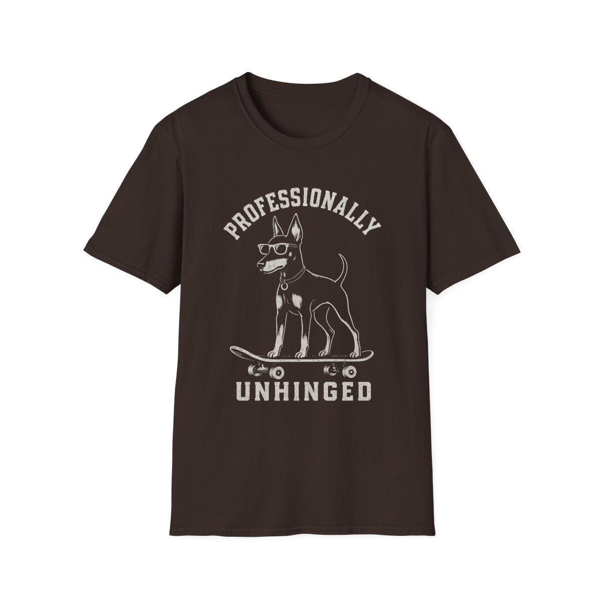 Skateboard Manchester Terrier Tee - Dark Chocolate