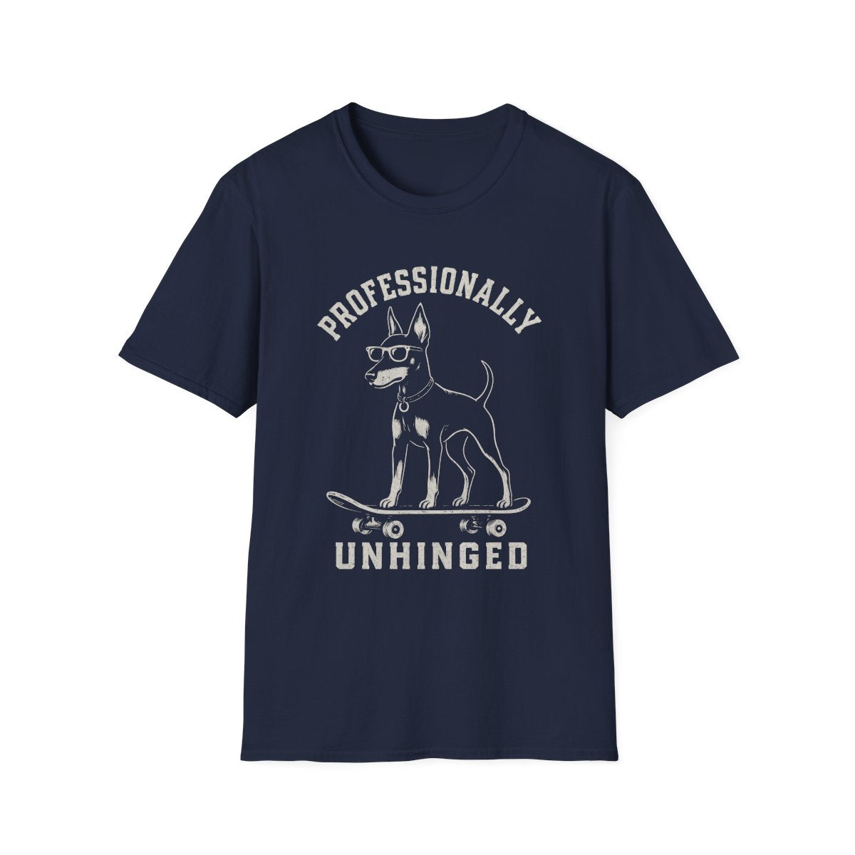 Skateboard Manchester Terrier Tee - Navy