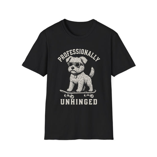 Skateboard Norfolk Terrier Tee - Black