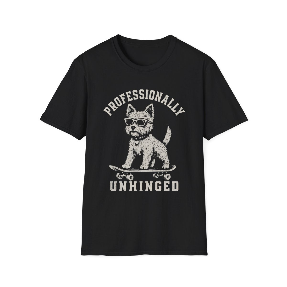 Skateboard Norwich Terrier Tee - Black