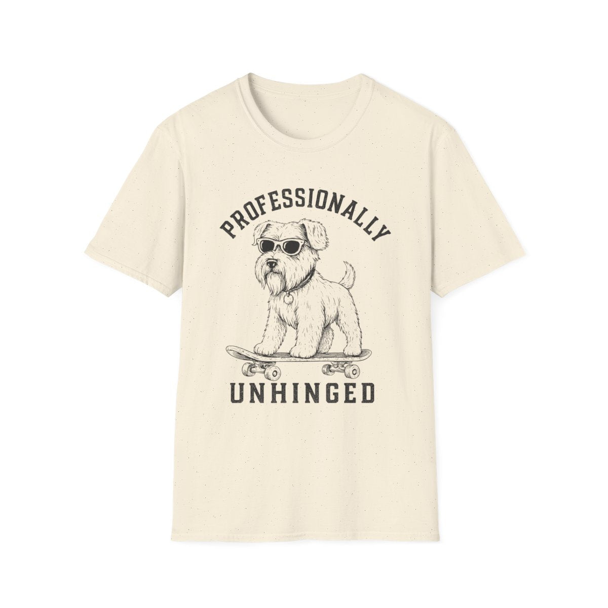 Skateboard Sealyham Terrier Tee - Natural