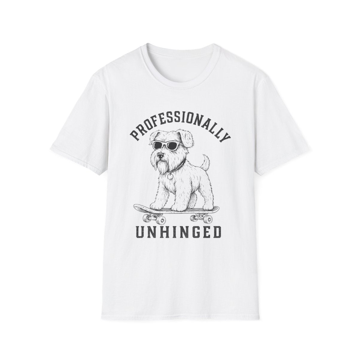 Skateboard Sealyham Terrier Tee - White