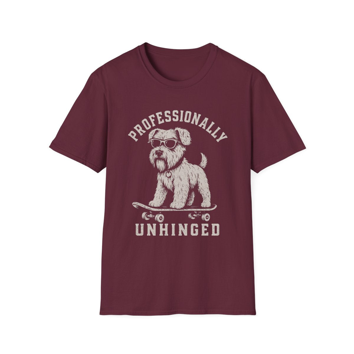 Skateboard Sealyham Terrier Tee - Maroon