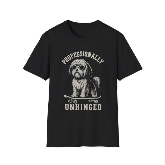 Skateboard Shih Tzu Tee - Black