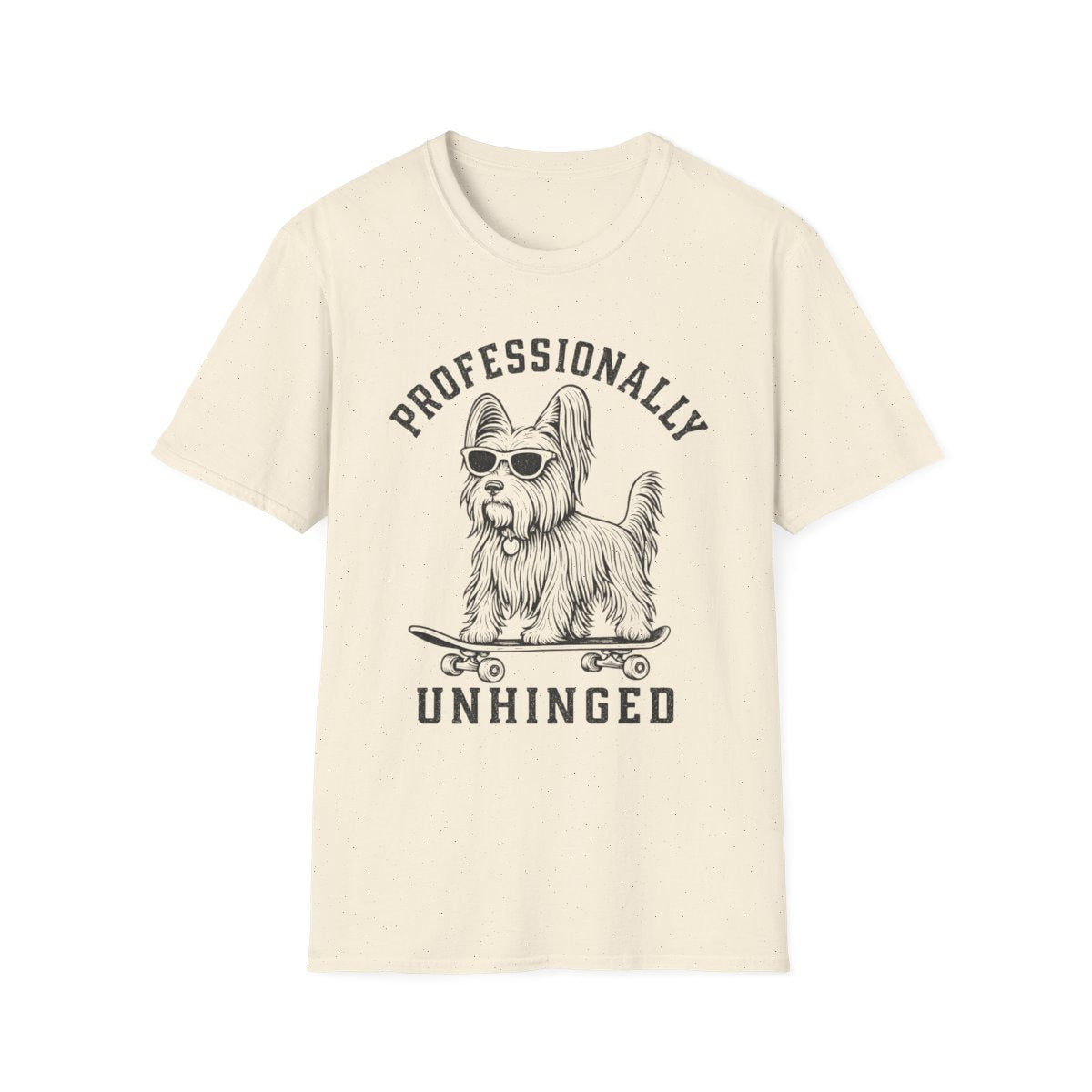 Skateboard Skye Terrier Tee - Natural