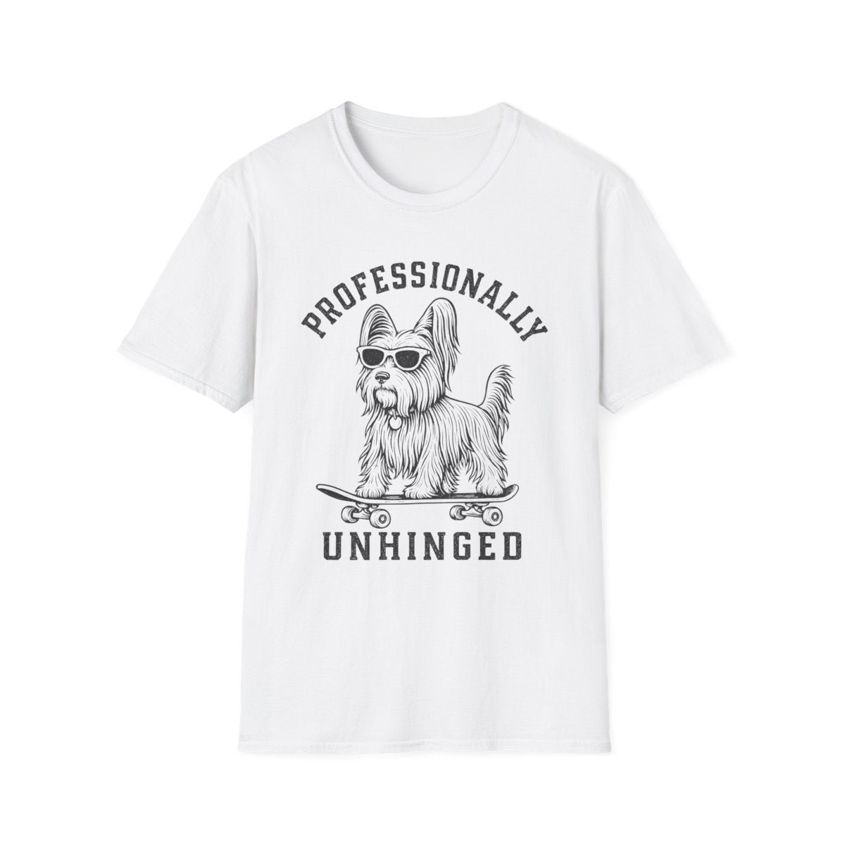 Skateboard Skye Terrier Tee - White