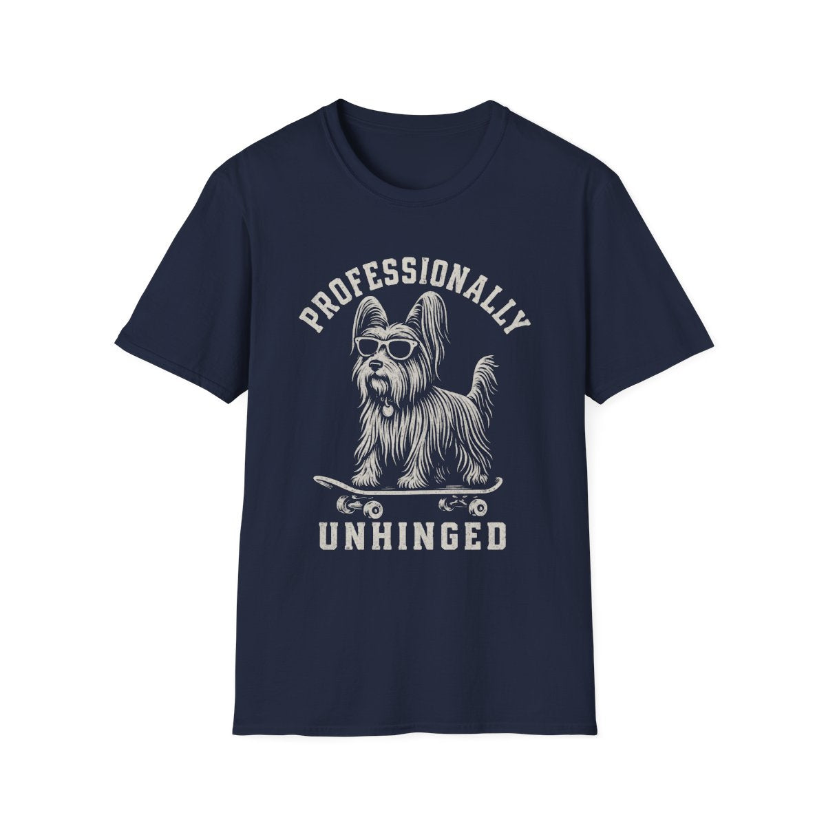 Skateboard Skye Terrier Tee - Navy