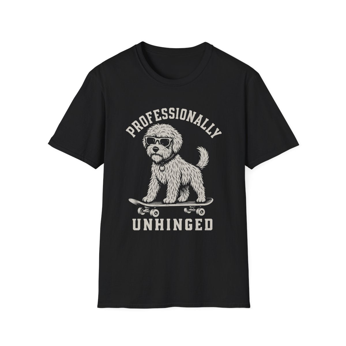 Skateboard Soft Coated Wheaten Terrier Tee - Black