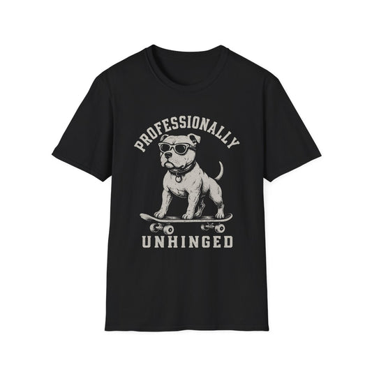 Skateboard Staffordshire Bull Terrier Tee - Black
