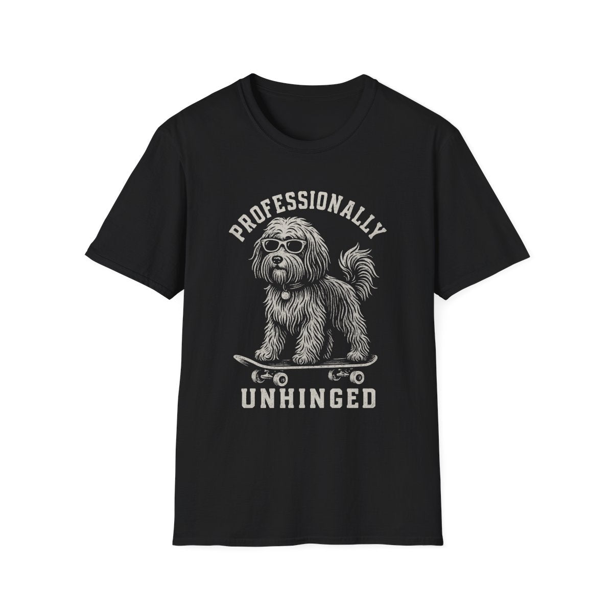 Skateboard Tibetan Terrier Tee - Black